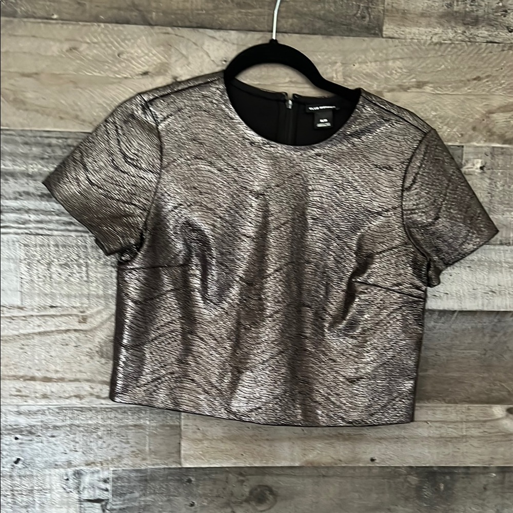 Club‎ Monaco Metallic Short Sleeve Top like new condition